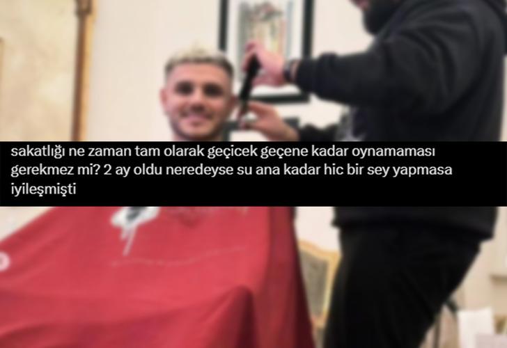 Fenerbahçe derbisine sayılı günler kala Icardi'nin saçlarını kestirirken çekilen o fotoğrafı sosyal medyayı salladı! "Sakat mı?" G4