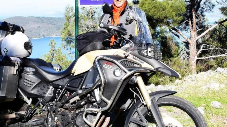 Bodrumlu motosikletli bu kez Güney Batı Amerika turunda