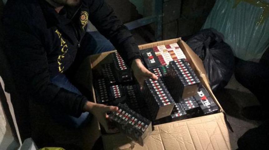 Kumkapı'da 50 bin paket kaçak sigara ele geçirildi: 7 gözaltı