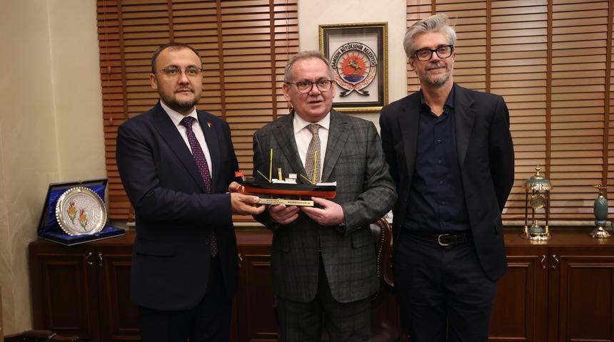 Ukrayna'nın Ankara Büyükelçisi Bodnar, Samsun'da ziyaretlerde bulundu