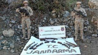 Hakkari'de terör operasyonunda silah ve mühimmat ele geçirildi