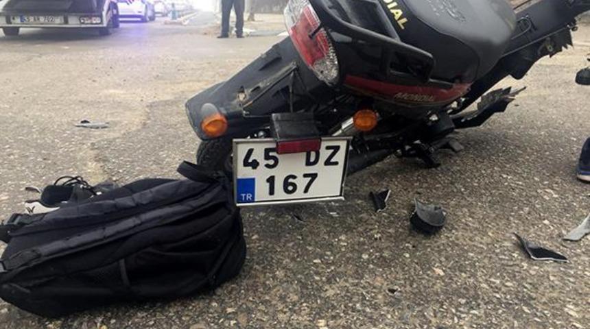 Derse yetişmek isterken kaza yaptılar
