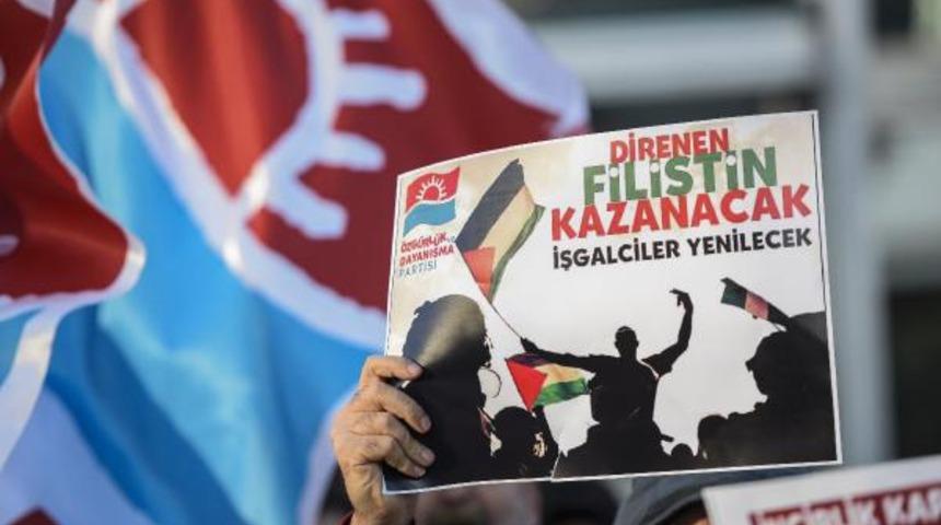 ÖDP'lilerden İsrail Konsolosluğu önünde protesto