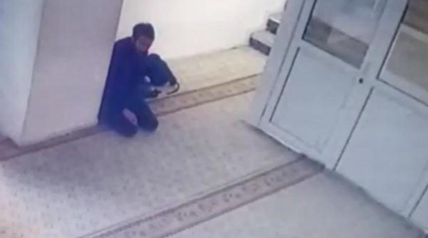 Camide telefon çalan hırsız yakalandı