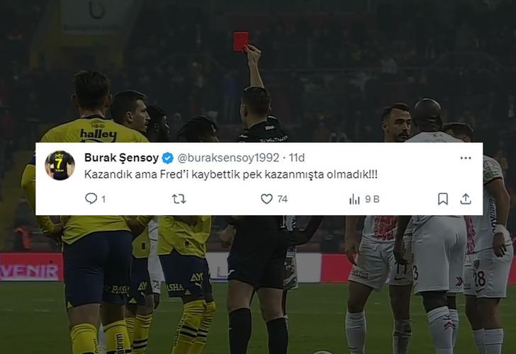 Galatasaray derbisi öncesi Fenerbahçe'de çifte şok! Hem Fred hem de Mert Hakan Yandaş 90+10'uncu dakikada kırmızı kart gördü G2