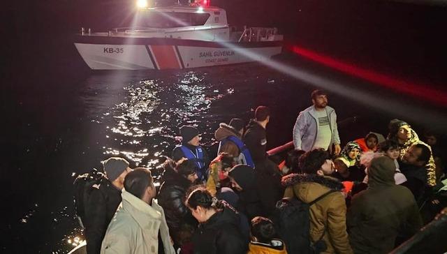 Bodrum açıklarında 89 düzensiz göçmen yakalandı