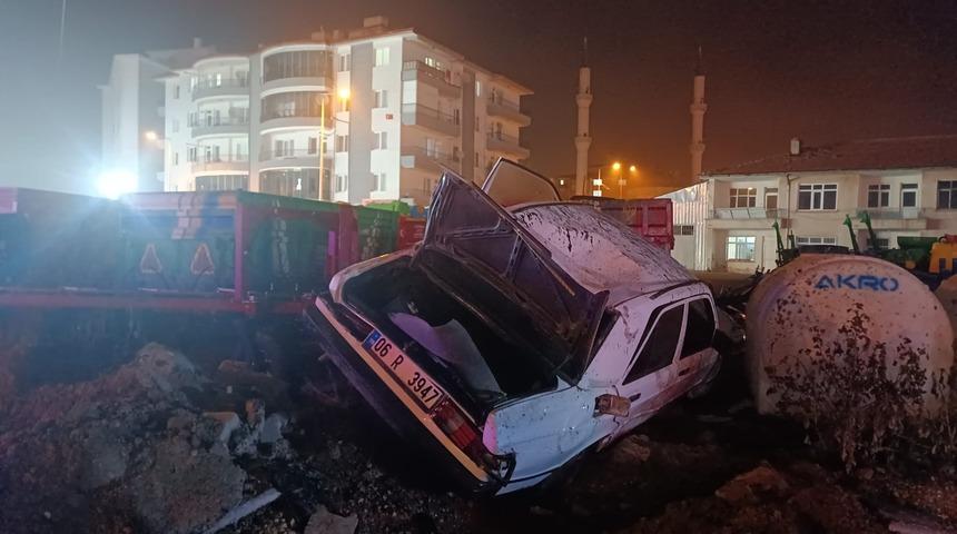 Kırıkkale'de 2 otomobilin çarpıştığı kazada 4 kişi yaralandı