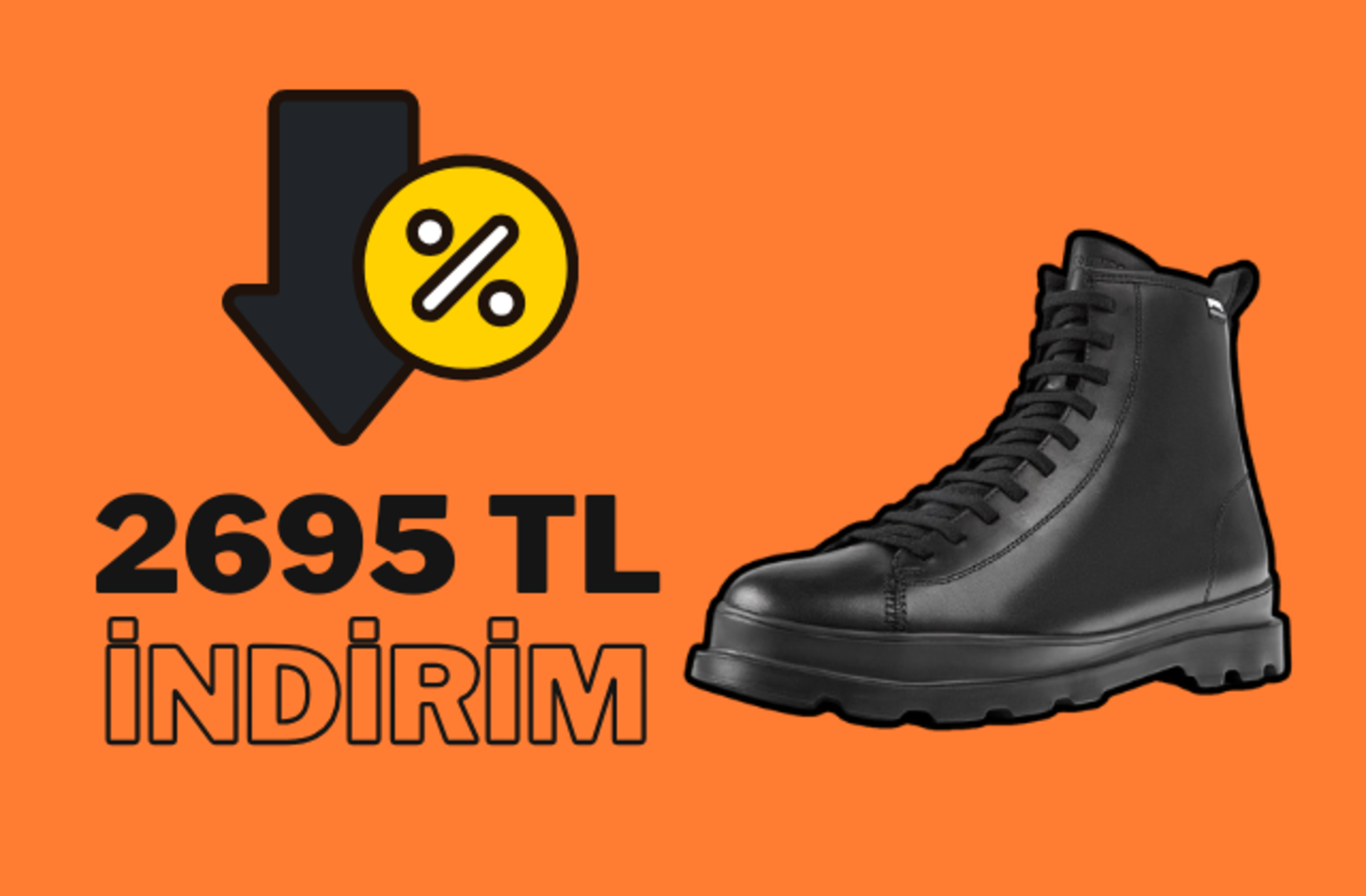 Hakiki deri, su geçirmez! Camper botun fiyatı düştü, 2695 TL indirimle sahip olmak için acele edin