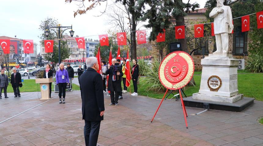 "Vatan Şairi" Namık Kemal Tekirdağ'da anıldı