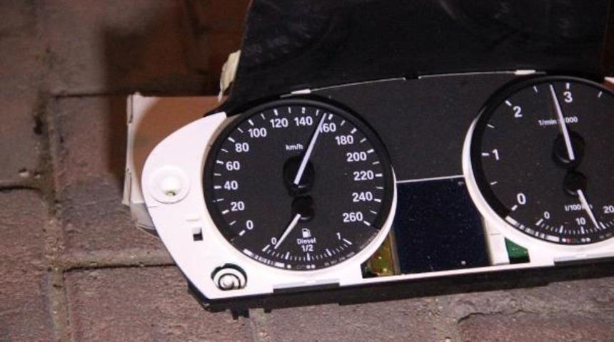 Takla atan cipin hız göstergesi 158 kilometrede takılı kaldı