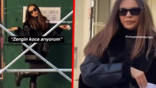 Sokak sokak gezip 'Zengin koca arıyorum' ilanını dağıttı! Görüntüler sosyal medyada kısa sürede viral oldu