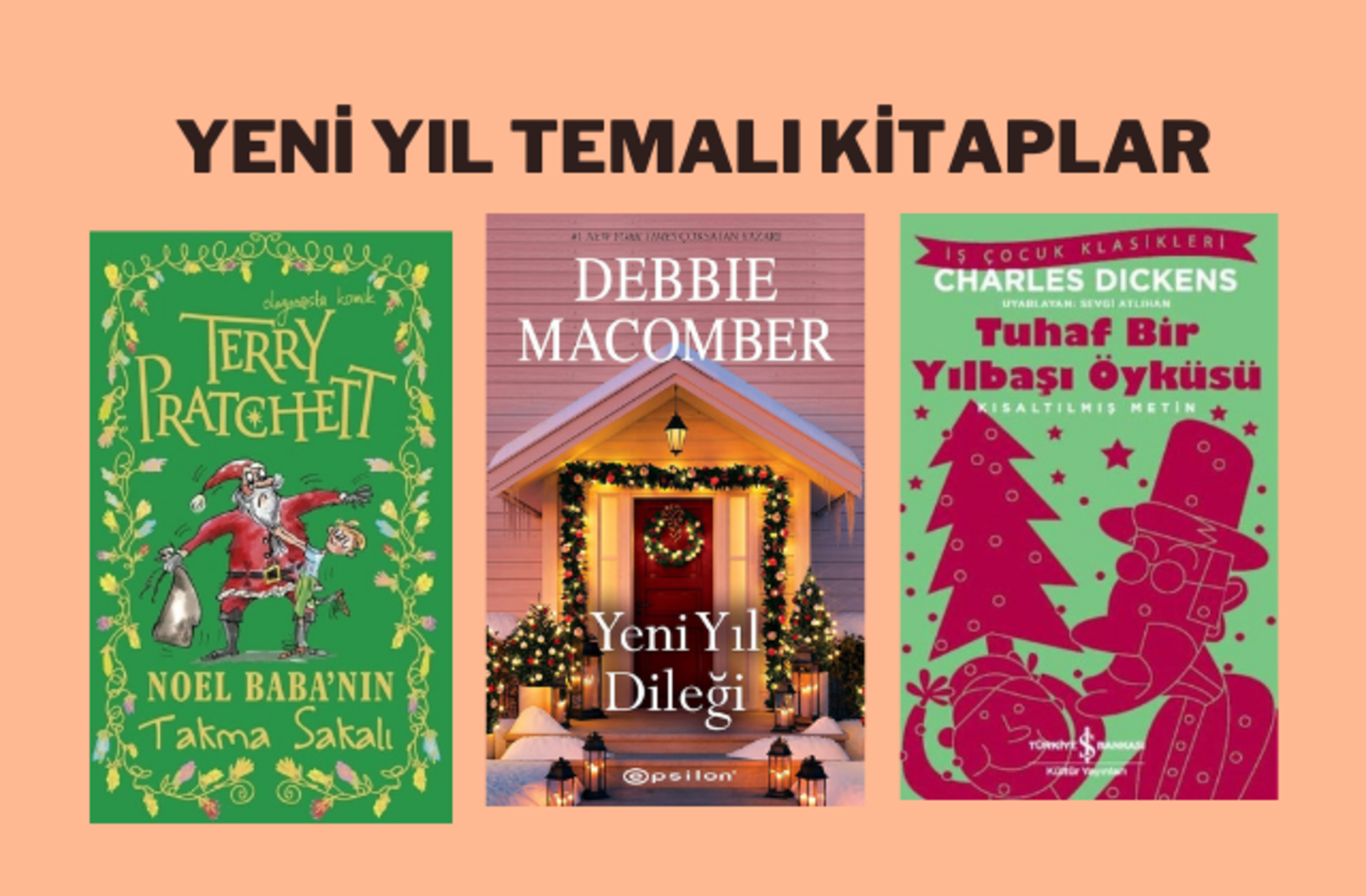 Yeni yılda kendine daha çok kitap okuma hedefi koyanlar veya uygun fiyatlı yeni yıl hediyesi arayanlar için "yeni yıl" temalı kitaplar