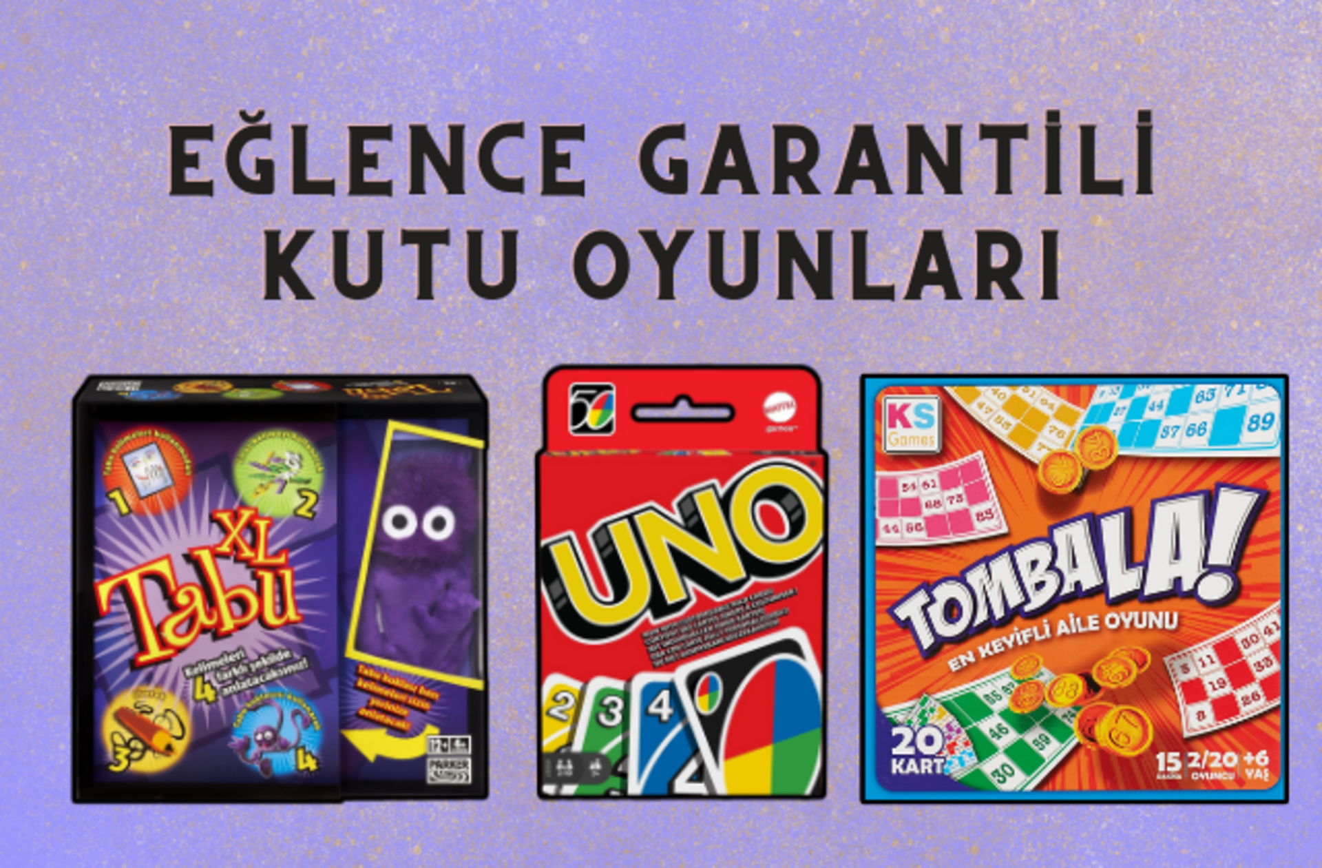 Monopoly'den Tabu'ya yılbaşında sevdiklerinizle keyifli dolu vakit geçirmenizi sağlayacak kutu oyunları