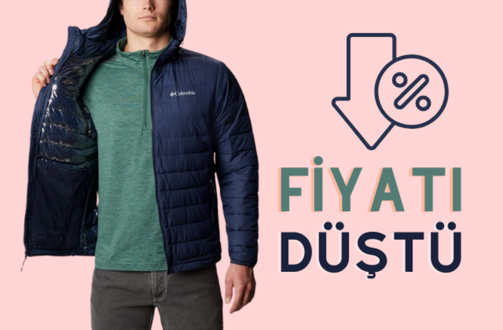 Yüksek ısı yalıtımı, su geçirmezlik, ultra konfor... Columbia Powder Lite Hooded Mont'un fiyatı düştü