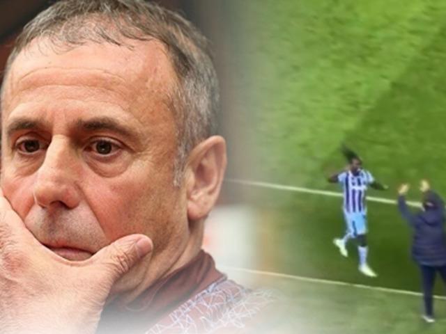 Trabzonspor maçında Abdullah Avcı ile Batista Mendy arasında ilginç an!