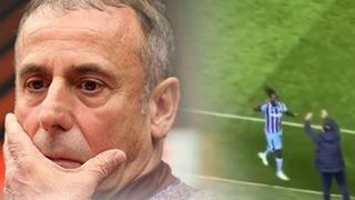 Trabzonspor maçında Abdullah Avcı ile Batista Mendy arasında ilginç an!