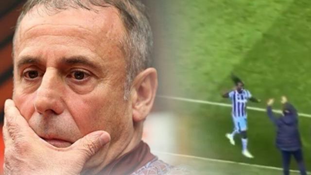 Trabzonspor maçında Abdullah Avcı ile Batista Mendy arasında ilginç an!