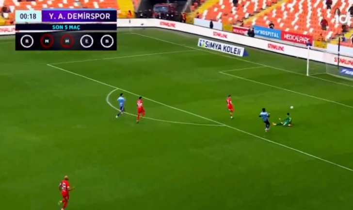 Rekor 9 saniyeyle kaçtı, Adana Demirspor Antalyaspor maçına adeta 1-0 önde başladı! G1