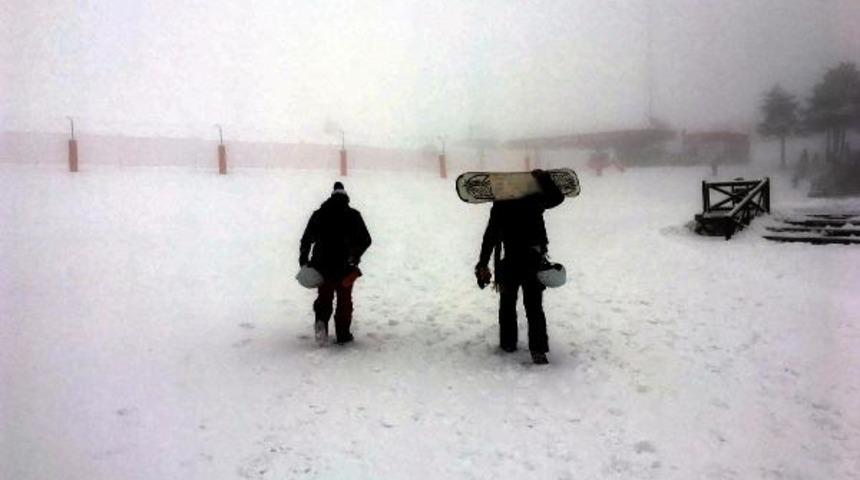 Erciyes Dağı'nda gece en d&uuml;ş&uuml;k sıcaklık eksi 17 derece oldu