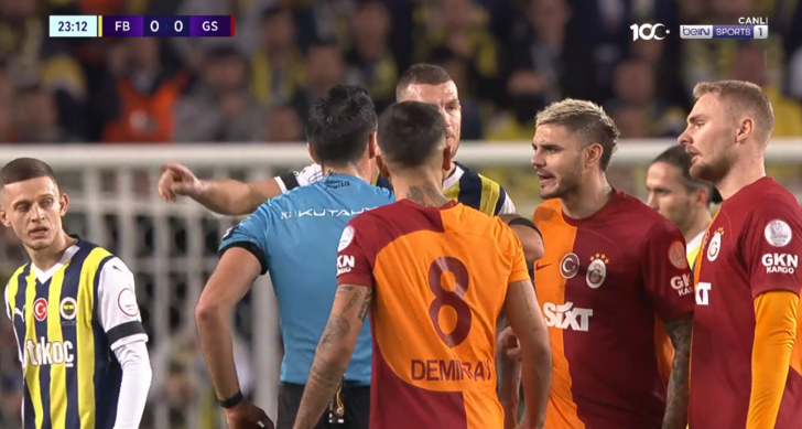 SON DAKİKA: Derbide tansiyon yükseldi, Icardi ile Edin Dzeko kafa kafaya geldi! "Seni duyamıyorum" G4