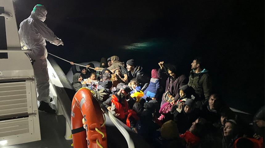 Çanakkale'de 77 kaçak göçmen yakalandı!