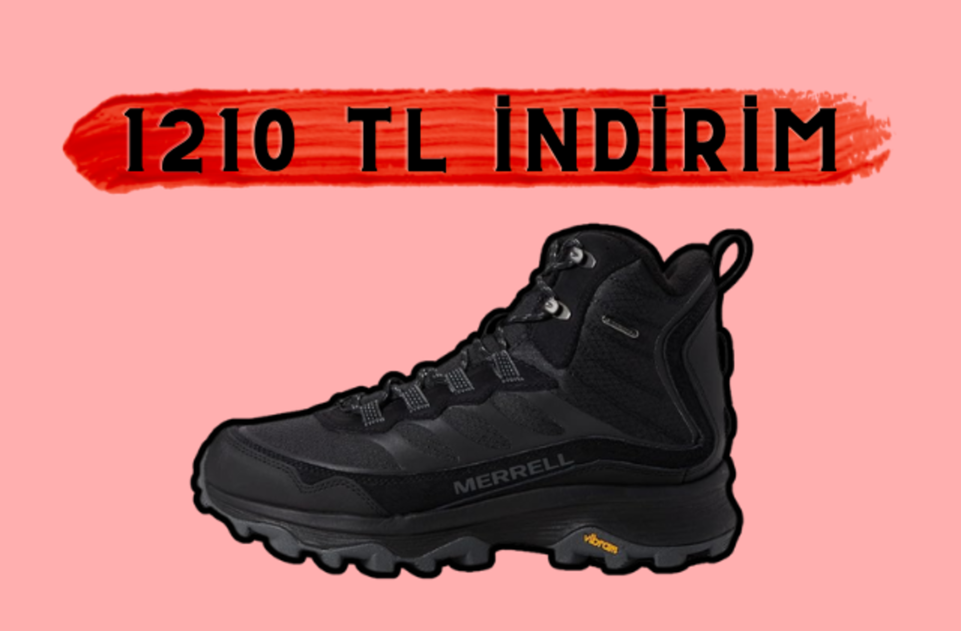 Ayaklarınız kış boyu kuru kalsın! Suya dayanıklı Merrell outdoor ayakkabıda büyük fırsat