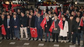Amasya'da terör örgütü PKK'ya tepki
