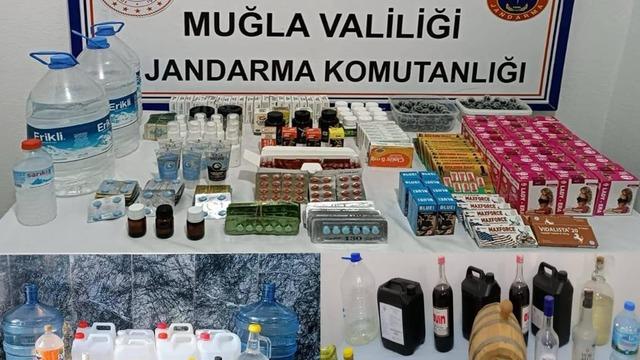 Muğla’da 24 saatte 83 litre sahte alkol ele geçirildi