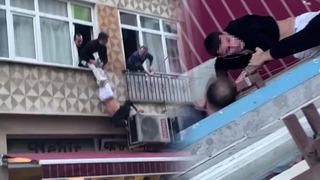 Yer: İstanbul! Hastaneden kaçtı, saklandığı evin camında asılı kaldı: 'Videoya çekin beni'