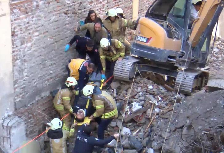Son dakika | Kadıköy’deki yıkım sırasında bina çöktü! Enkaz altında kalan işçi kurtarıldı...