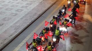 Bilecik'te motosiklet tutkunları şehitler için konvoy oluşturdu