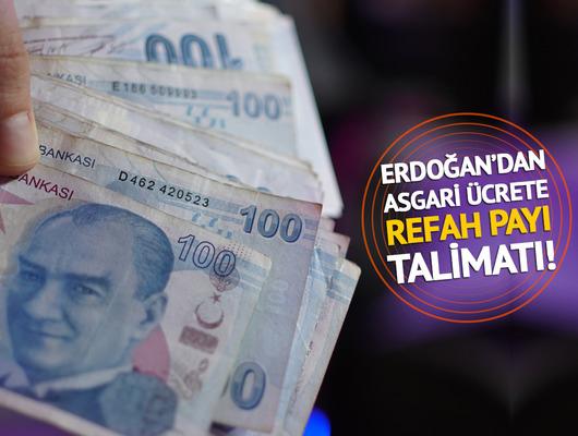 Asgari ücrete zamda Erdoğan’dan ‘1000 liralık refah payı’ talimatı! 