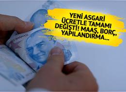 Asgari ücretle beraber o rakamlar da değişti! Maaşlar, borçlar, ödenekler, yapılandırmalar...