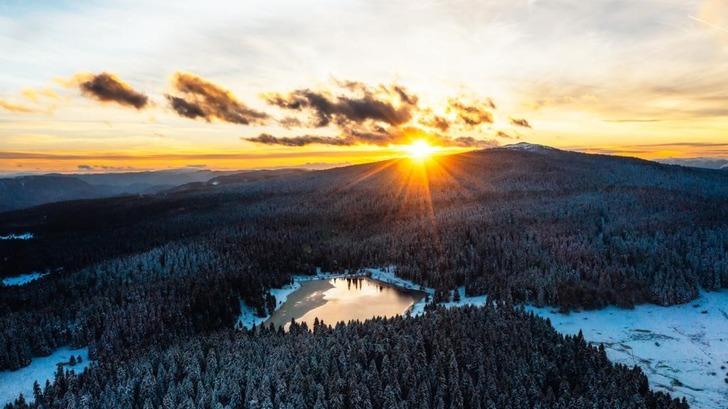 Görenleri hayran bıraktı! Kartpostallık fotoğraflar... Kar manzarasında görsel şölen G1