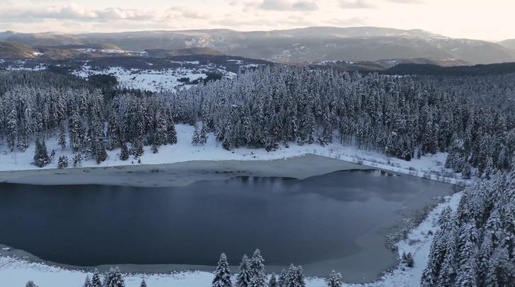 Görenleri hayran bıraktı! Kartpostallık fotoğraflar... Kar manzarasında görsel şölen G3