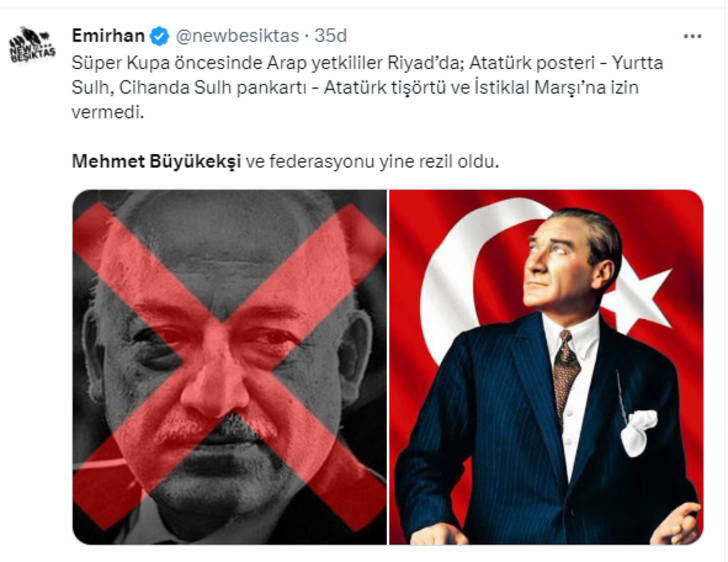Kriz sonrası Mehmet Büyükekşi'ye büyük tepki! Sosyal medyada TT oldu '3 kuruş için Atatürk'ü tartışmaya açtıran Mehmet Büyükekşi...' G3