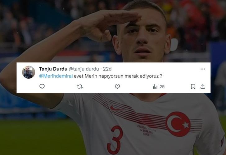 Kaan Ayhan'a asker selamı vermediği için tepki gösteren Merih Demiral, Suudi Arabistan skandalına ses çıkartmadı denmişti Merih'den yanıt! G1