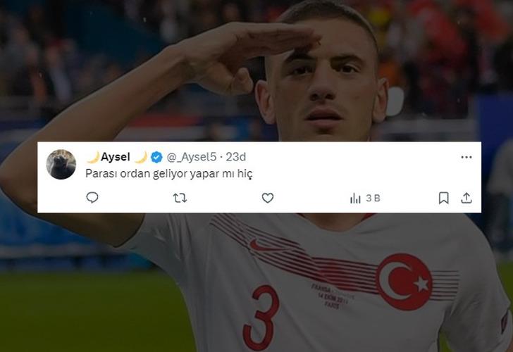 Kaan Ayhan'a asker selamı vermediği için tepki gösteren Merih Demiral, Suudi Arabistan skandalına ses çıkartmadı denmişti Merih'den yanıt! G2