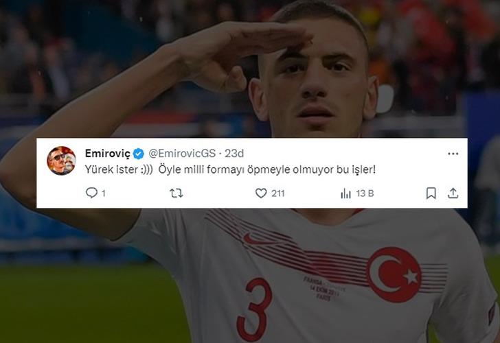 Kaan Ayhan'a asker selamı vermediği için tepki gösteren Merih Demiral, Suudi Arabistan skandalına ses çıkartmadı denmişti Merih'den yanıt! G5