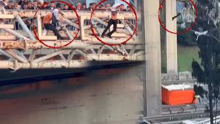 İstanbul Esenyurt'ta korku dolu anlar! Köprüye çıkıp metrelerce yükseklikten kendini boşluğa bıraktı