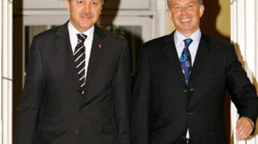 Erdoğan, Blair ile g&ouml;r&uuml;şt&uuml;