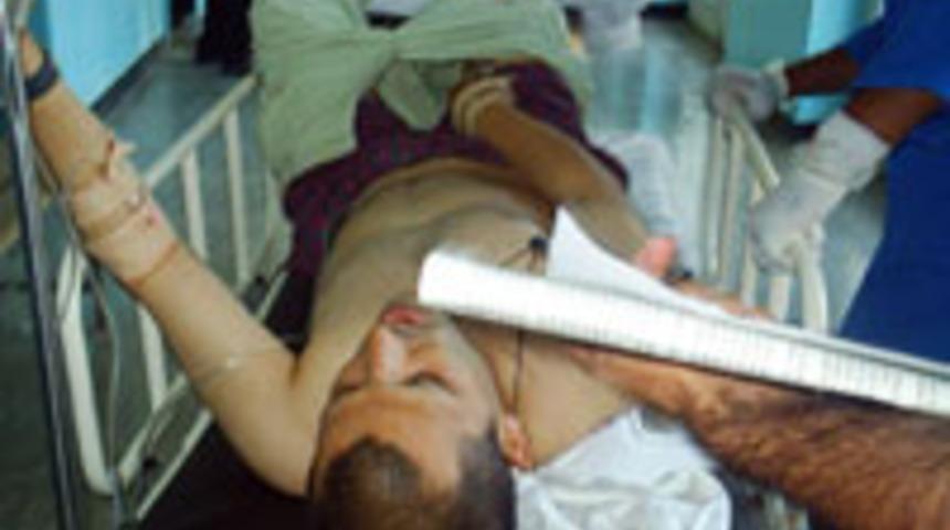 Tekvandocuya bı&ccedil;aklı saldırı şoku