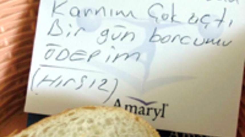 Hırsızdan &ouml;z&uuml;r notu