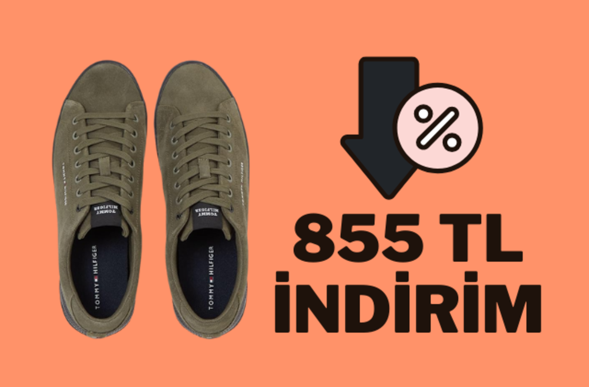 Fiyatı 1994 TL'ye düştü! Sportif kombinlerinizin havalı eşlikçisi Tommy Hilfiger ayakkabıda indirim 