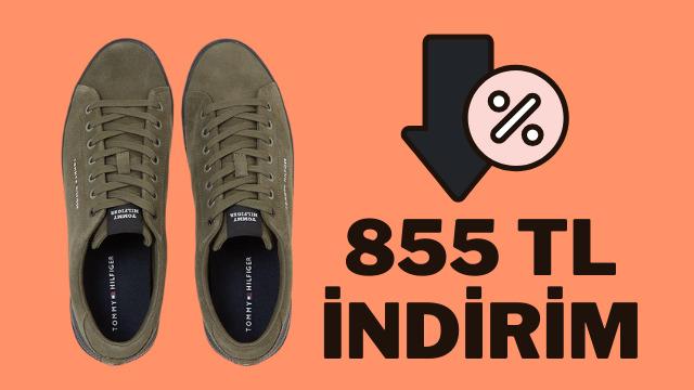 Fiyatı 1994 TL'ye düştü! Sportif kombinlerinizin havalı eşlikçisi Tommy Hilfiger ayakkabıda indirim 