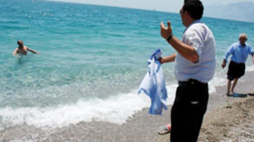 Antalya plajlarında 'don' yasağı