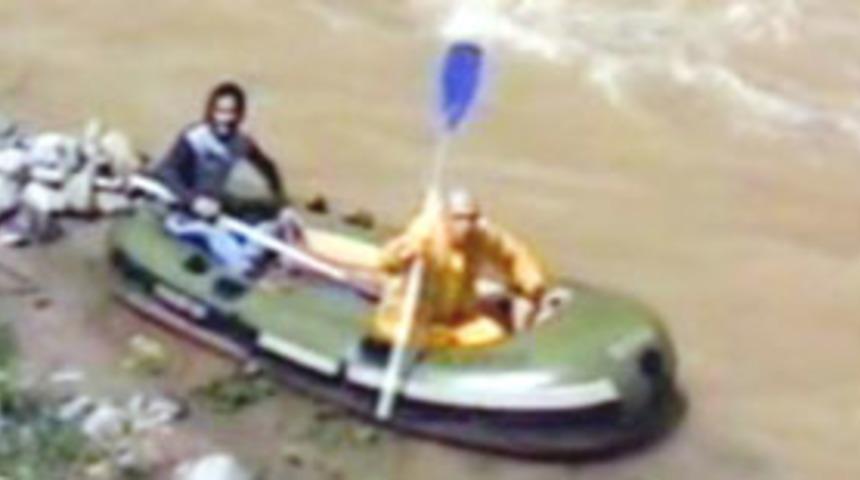 Raftingcinin &ouml;l&uuml;m anı