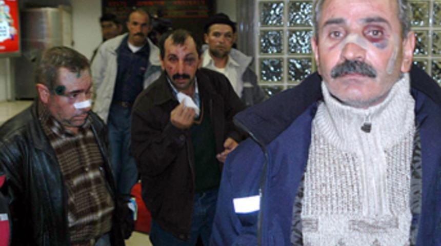 Kazakistan'daki kavgadan şok g&ouml;r&uuml;nt&uuml;ler