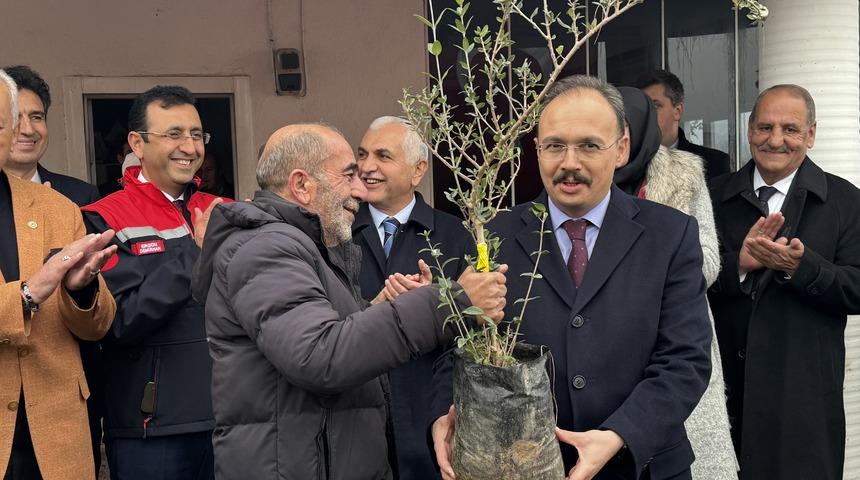 Siirt'te üreticilere 100 bin adet fıstık fidanı dağıtıldı