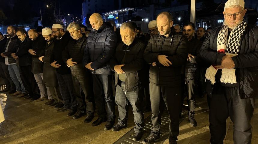 Trakya'da Salih el-Aruri ve hayatını kaybedenler için gıyabi cenaze namazı kılındı